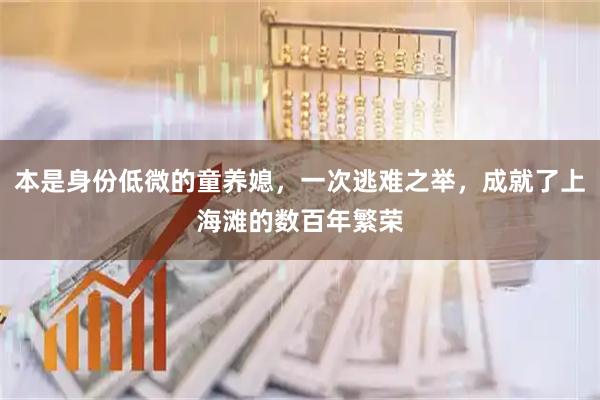 本是身份低微的童养媳，一次逃难之举，成就了上海滩的数百年繁荣