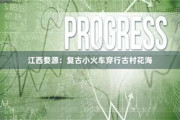 江西婺源：复古小火车穿行古村花海